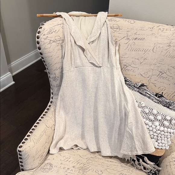 Altar'd State Beige Ruffle Mini Dress - Picture 5 of 5